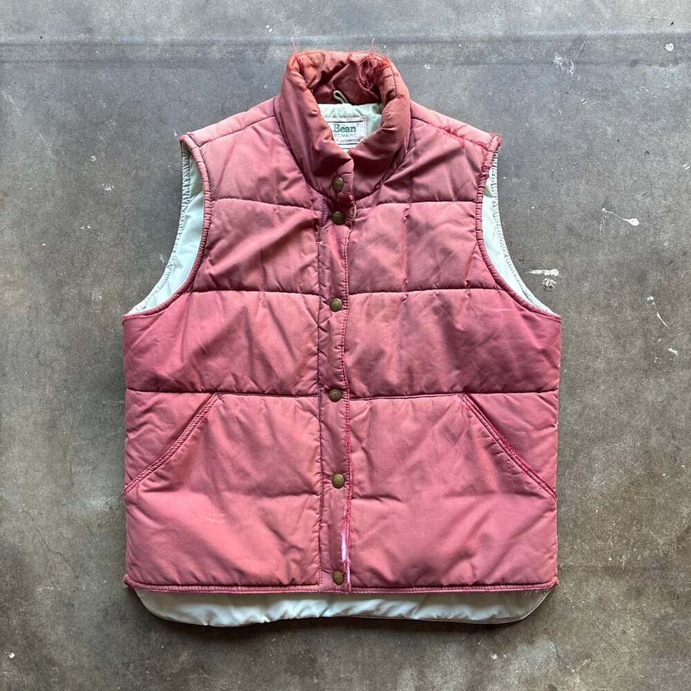 1980’s L.L. Bean Vintage Northwoods Puffer Vest Red Pockets